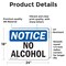 Signmission No Alcohol, 24 in W x Rectangle, Vinyl Decal OS-2PACK-NS-D-1824-L-16002 - alternate 3